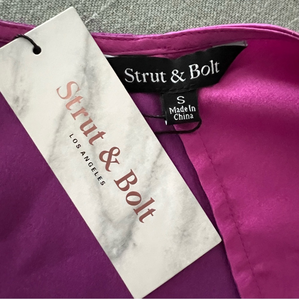 Strut & Bolt Two-Tone‎ Bodysuit Dark Light Purple Size Small - Picture 10 of 12